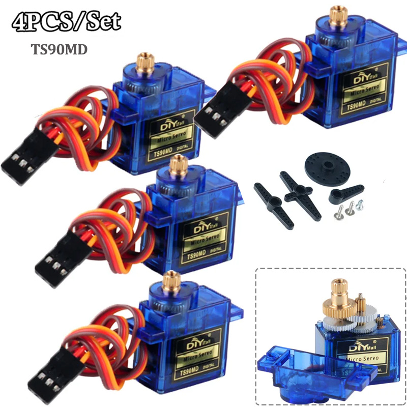 4Pcs TS90MD Micro Digital Serv - Rc Helicopter Motor 评论和价格