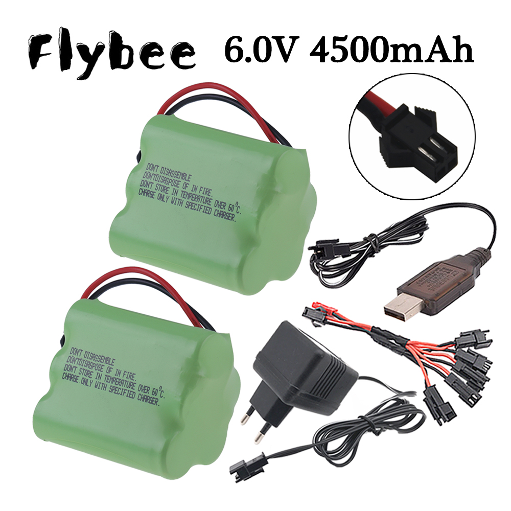 6v 4500mAh Ni-MH Battery SM Pl - Rc Helicopter Charger 评论和价格