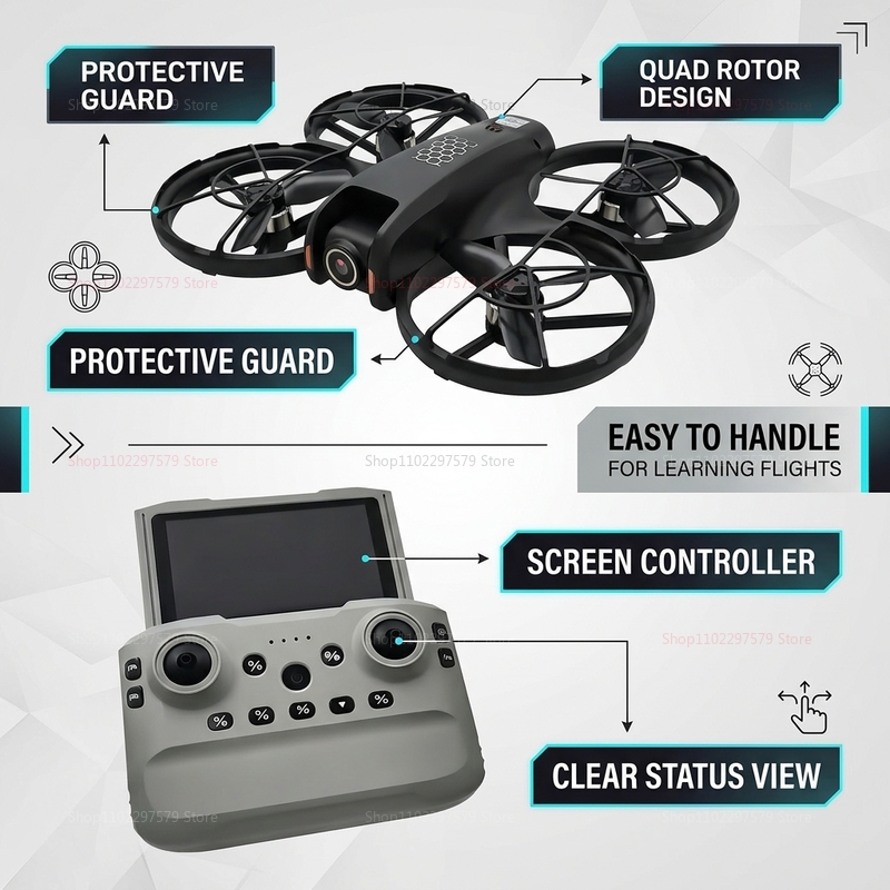 2026 New M5 Mini Drone 8K HD C - Rc Helicopter Electric 评论和价格