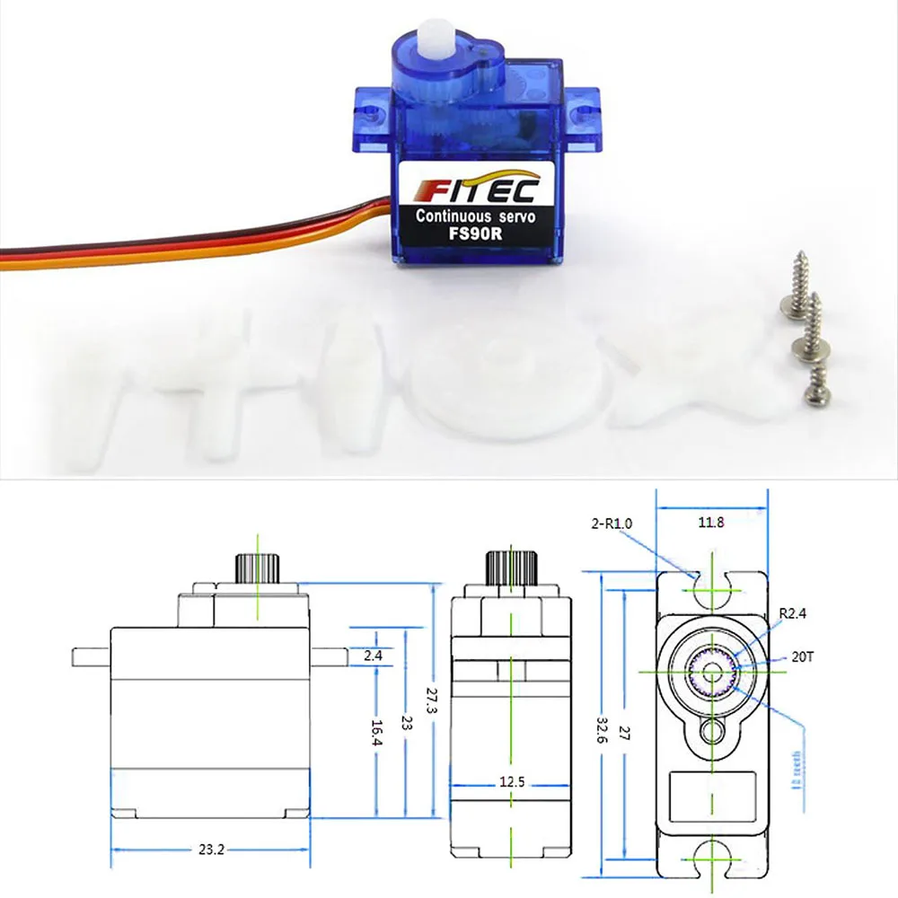 Feetech Mini FS90R Micro Servo - Rc Helicopter Mini 评论和价格