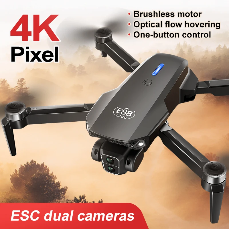 New E88 Plus Quadcopter Drone: - Rc Helicopter Electric 评论和价格