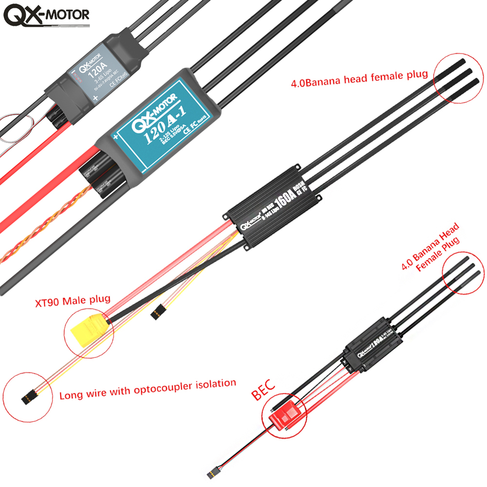 20A-120A Brushless ESC Speed C - Rc Helicopter Motor 评论和价格